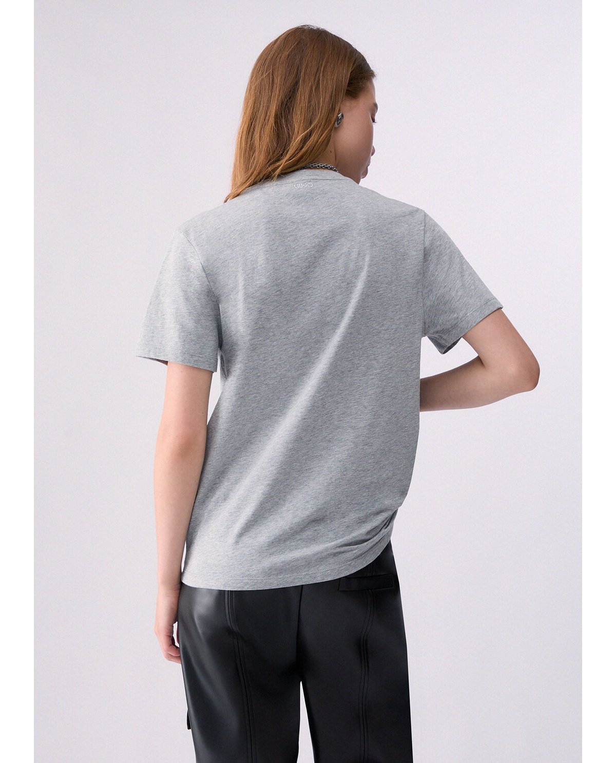 Liu Jo Camiseta gris estampado Mickey