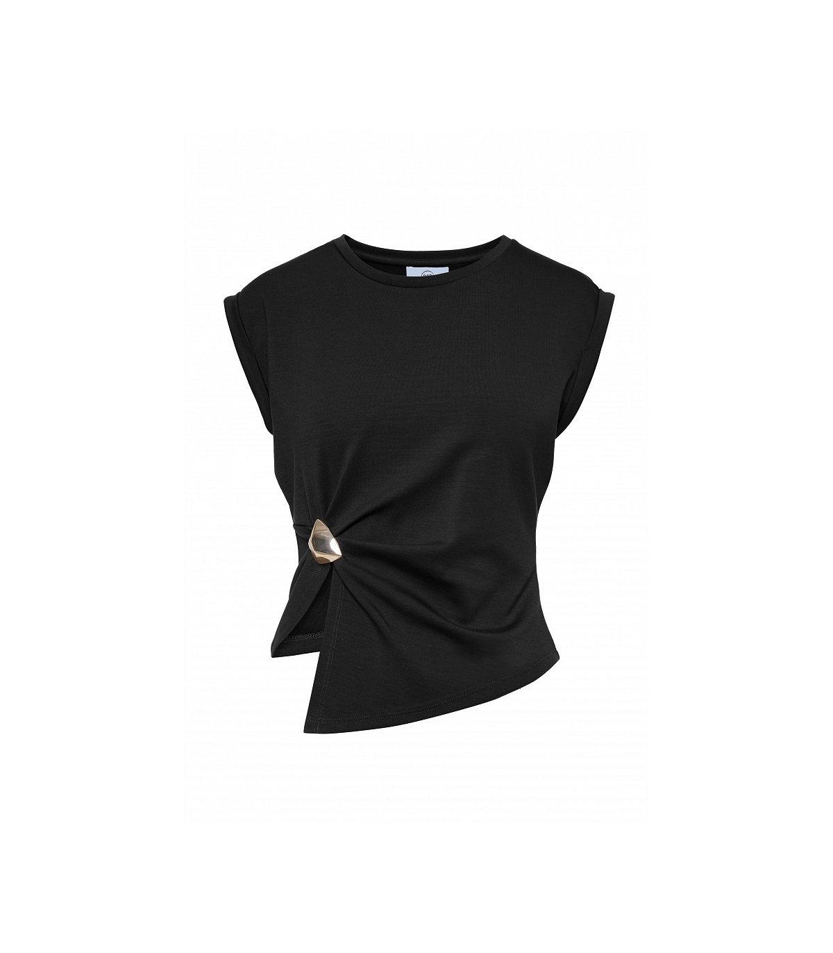 BSB Blusa con asimetría y detalle broche