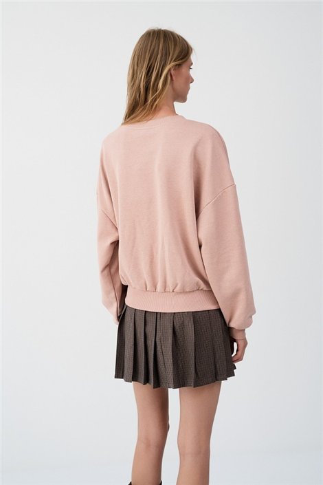 BSB Sudadera rosa con osito strass