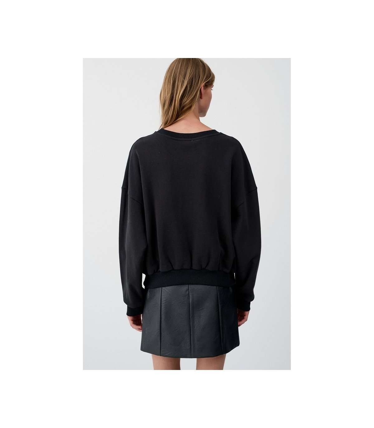 BSB Sudadera negra con osito strass