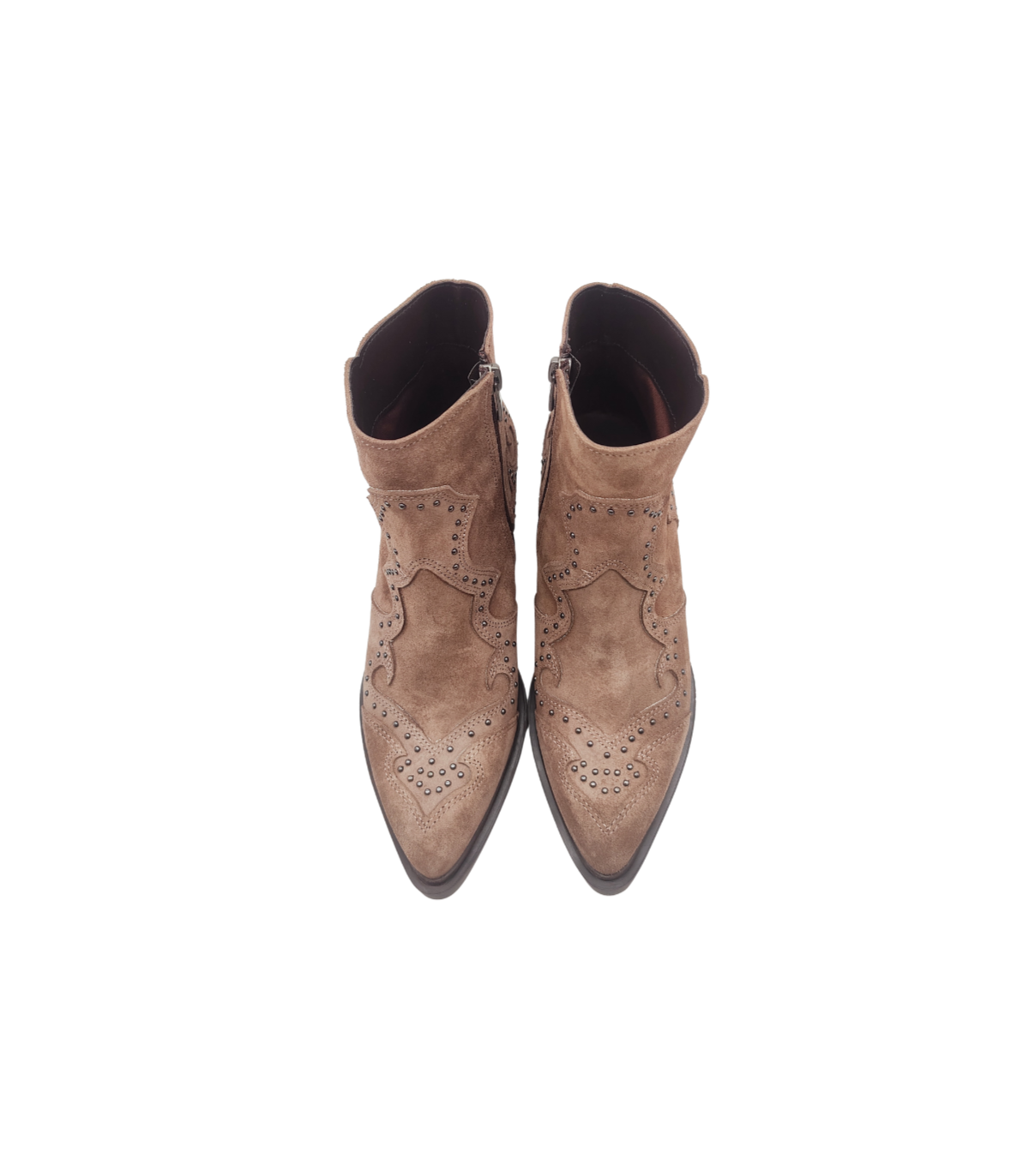 Vosso Moda Botín cowboy serraje con tachuelas