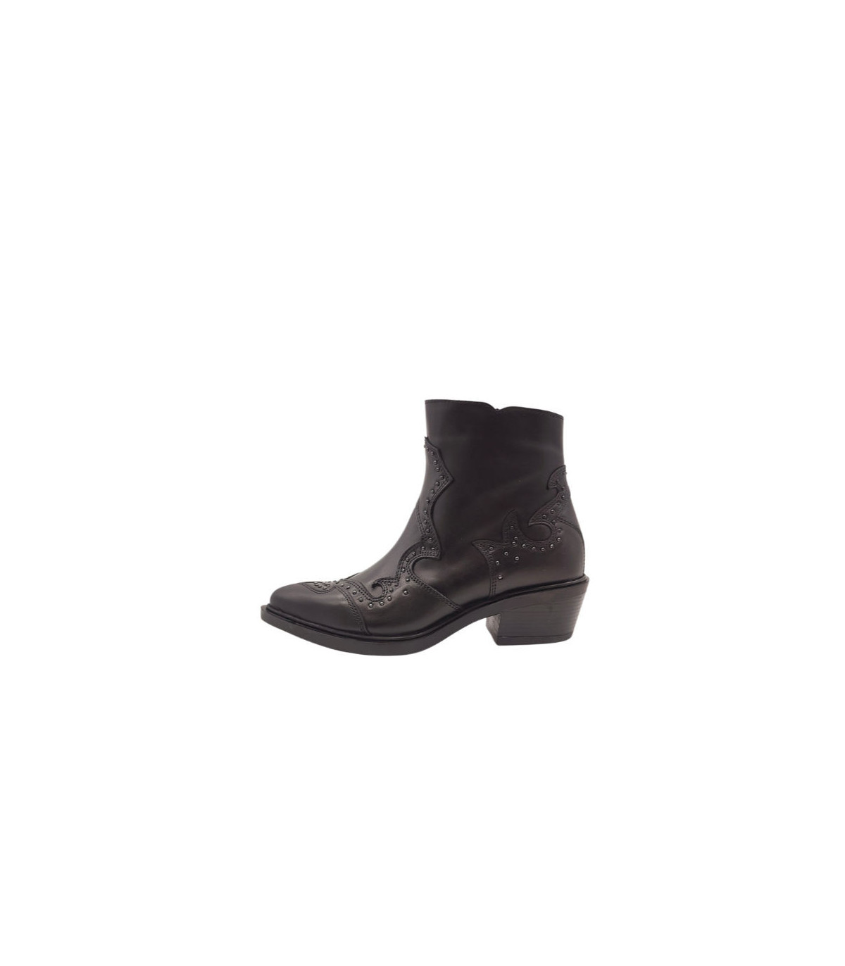 Vosso Moda Botín cowboy piel con tachuelas