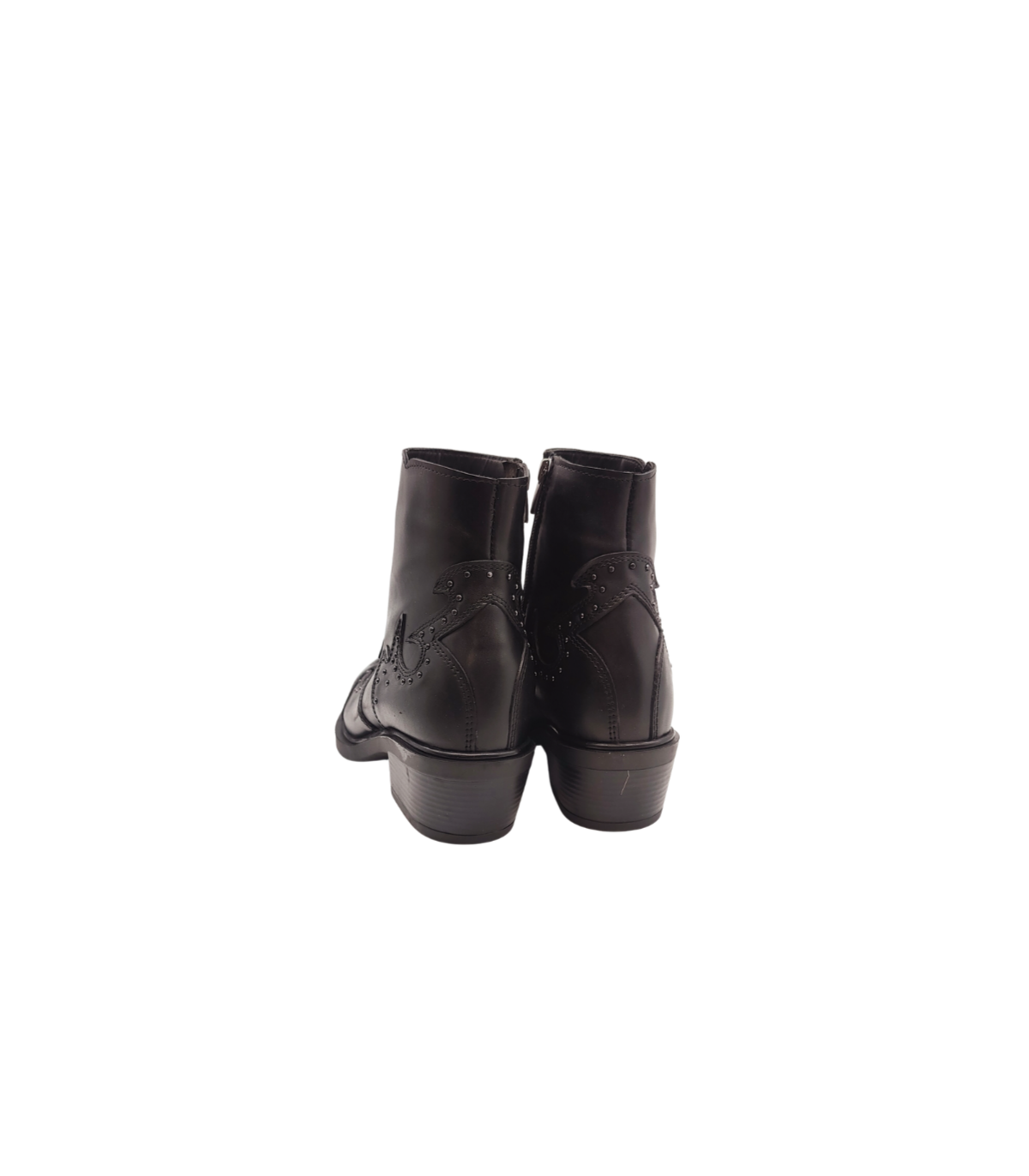 Vosso Moda Botín cowboy piel con tachuelas