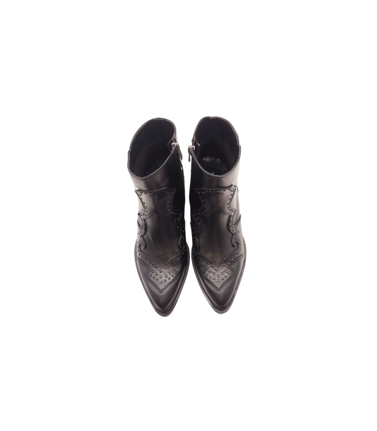 Vosso Moda Botín cowboy piel con tachuelas