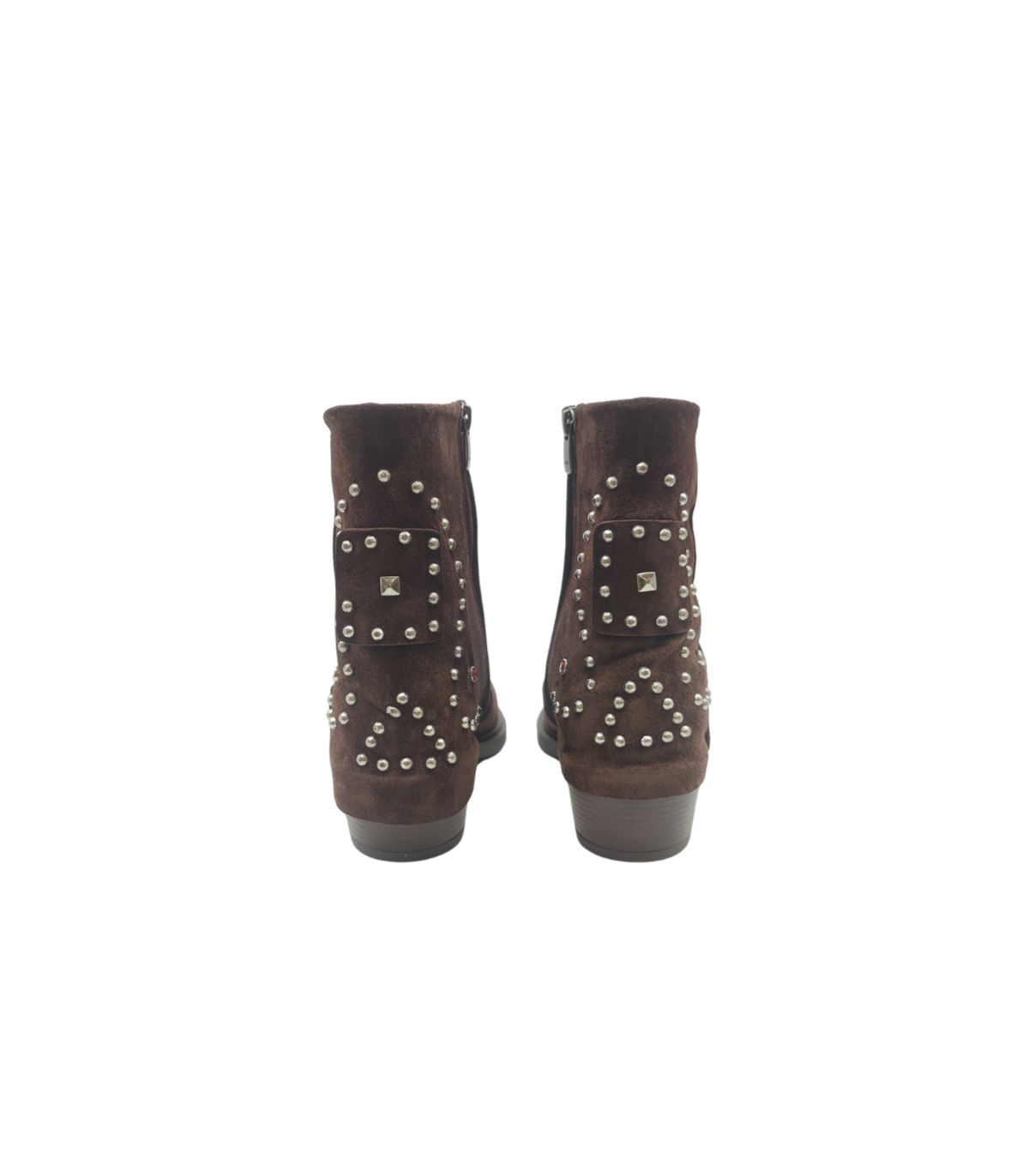 Vosso Moda Botín serraje doble faz y tachuelas
