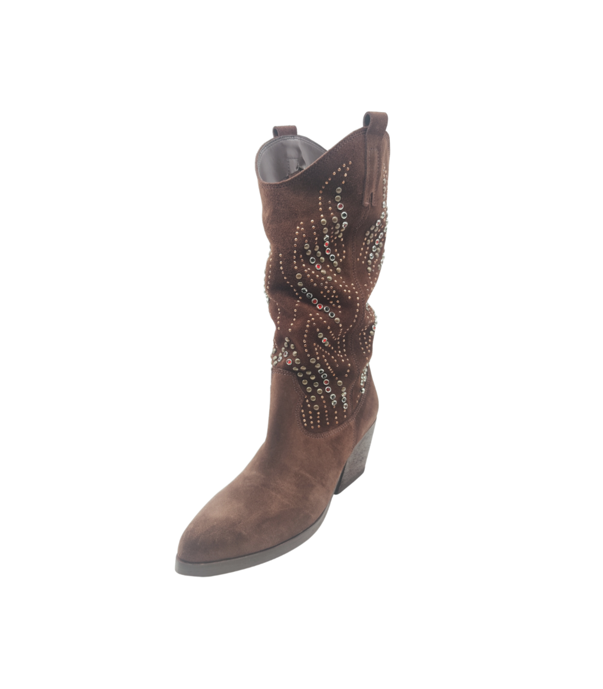 Vosso Moda Bota alta serraje tachas joya