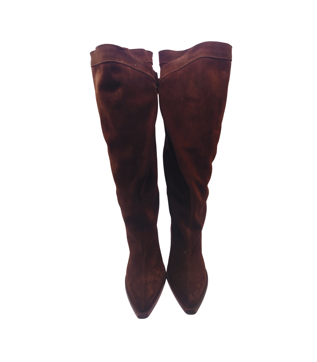 Vosso Moda Bota alta serraje detalle hebilla