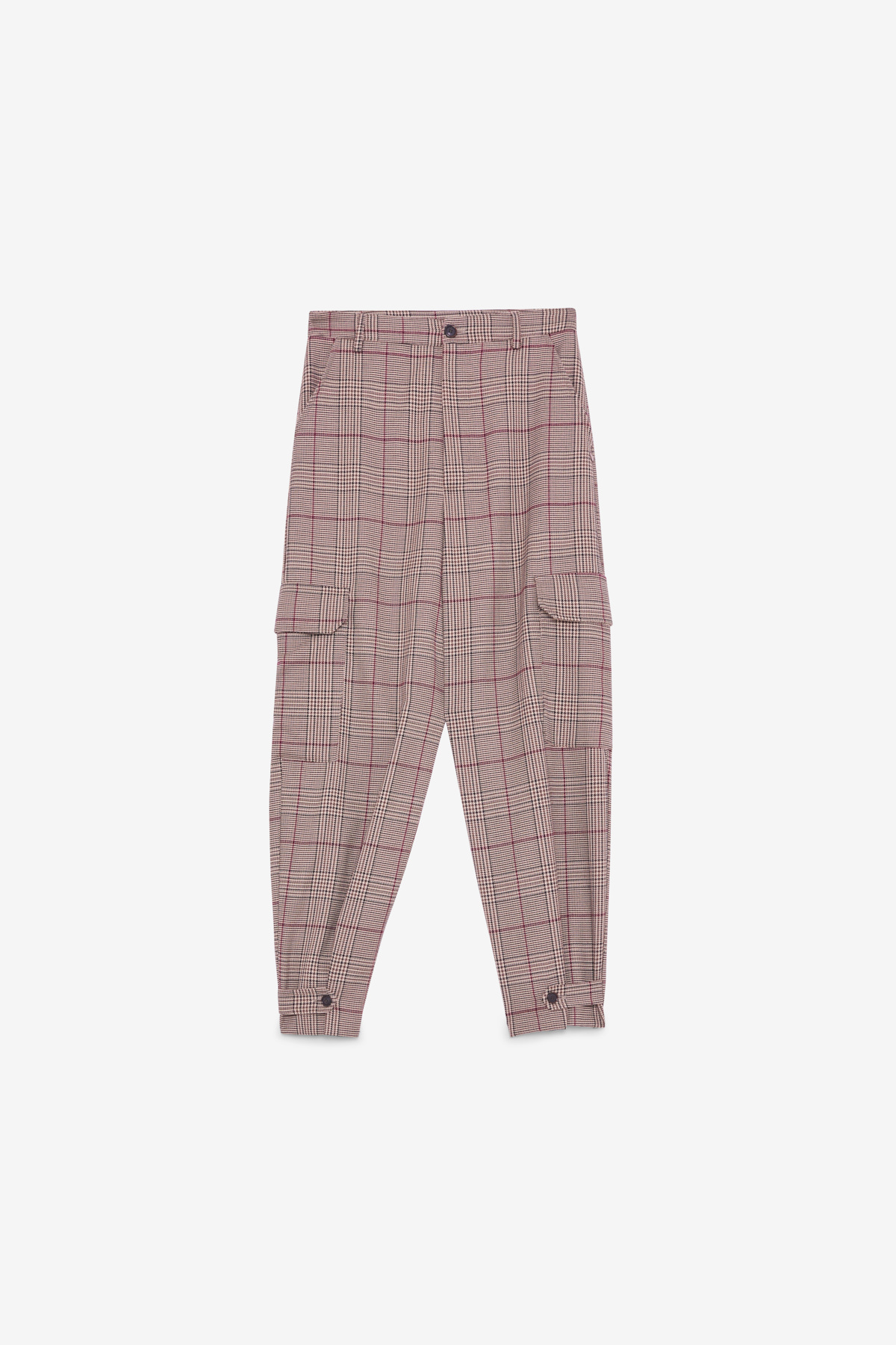 Meme Road Pantalón cargo de estampado cuadros