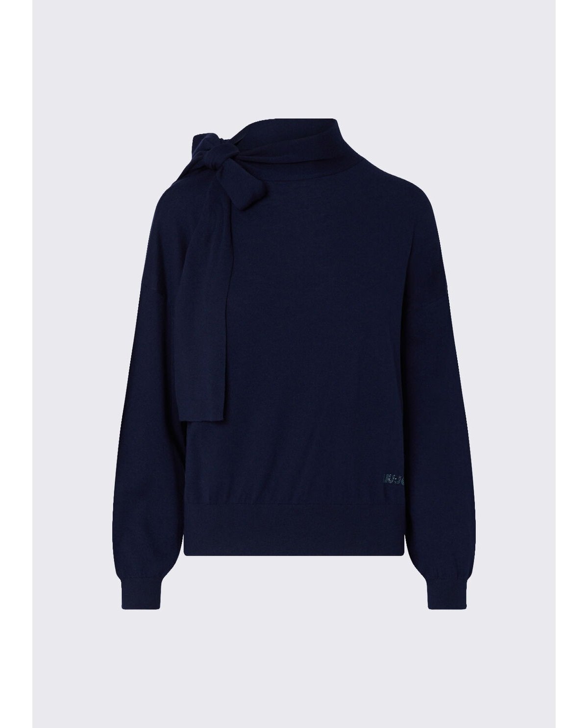 Liu Jo Jersey marino con detalle bufanda