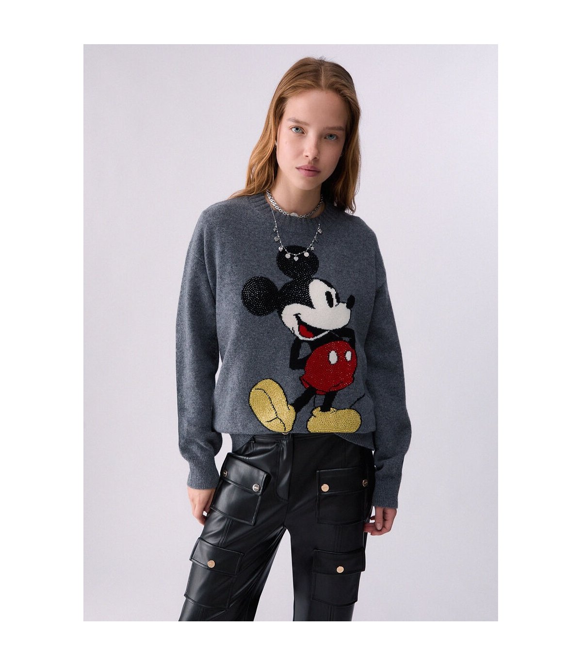 Liu Jo Jersey de lana jacquard Mickey