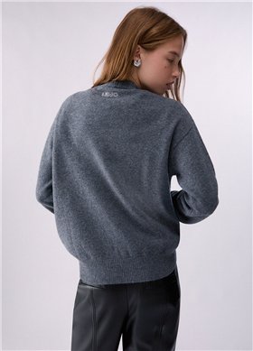 Liu Jo Jersey de lana jacquard Mickey