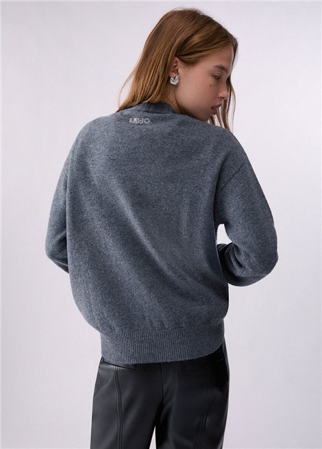 Liu Jo Jersey de lana jacquard Mickey