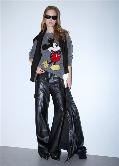 Liu Jo Jersey de lana jacquard Mickey