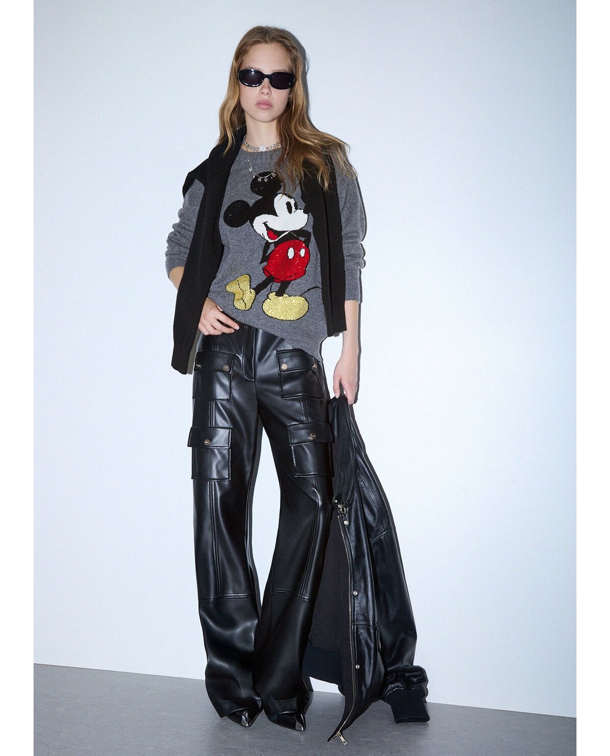 Liu Jo Jersey de lana jacquard Mickey