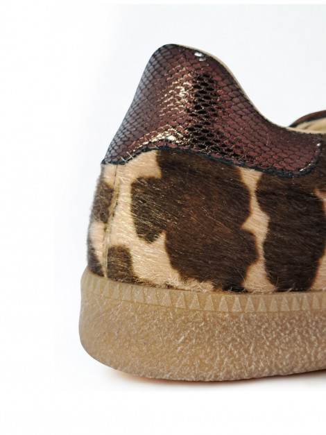 Vosso Moda Sneakers verde de pelo estampado