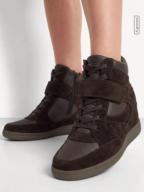 Tamaris Deportivas con cuña color café