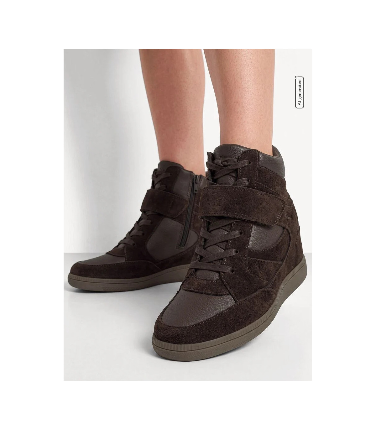 Tamaris Deportivas con cuña color café