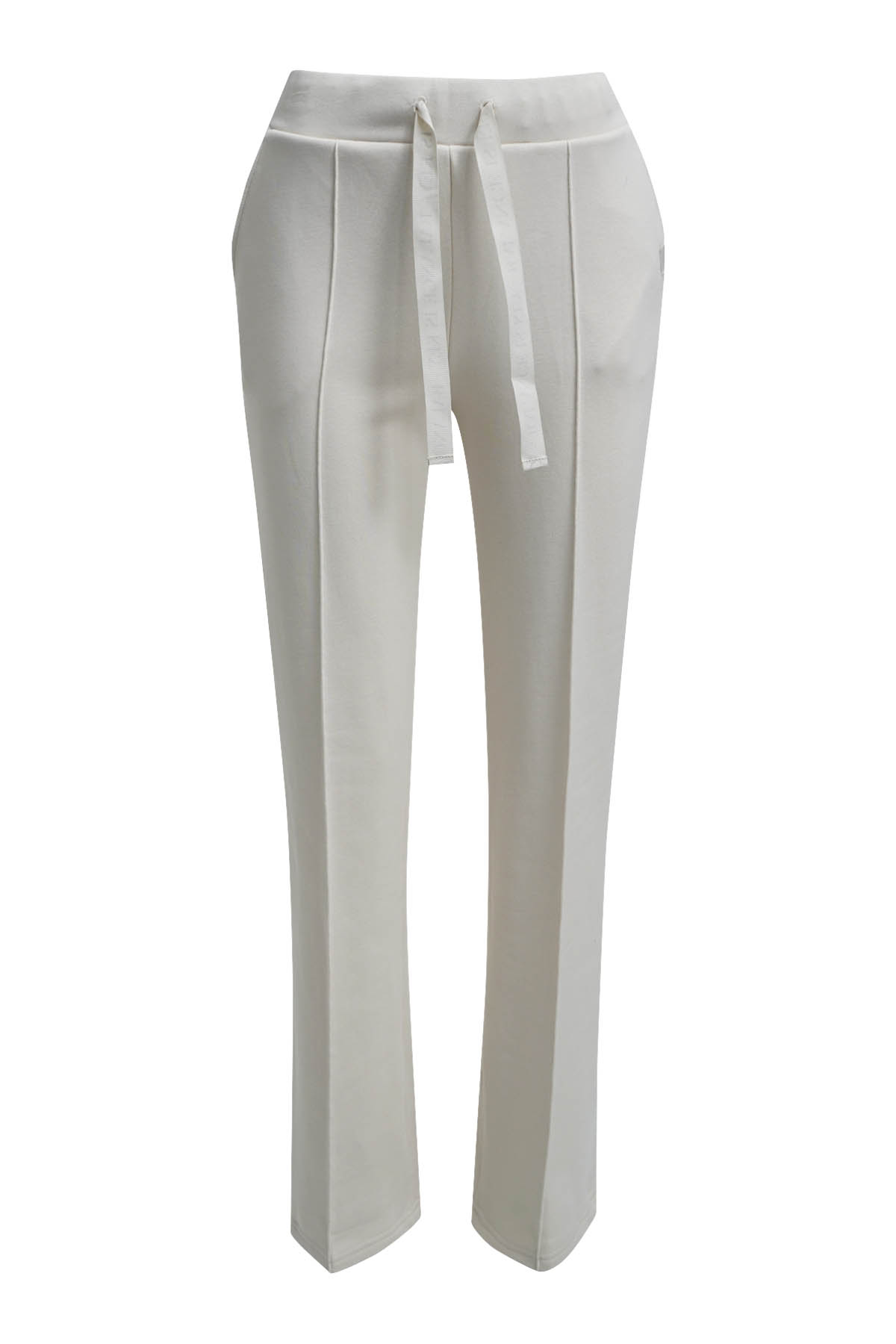 Milano Italy Pantalón básico crema con lazada
