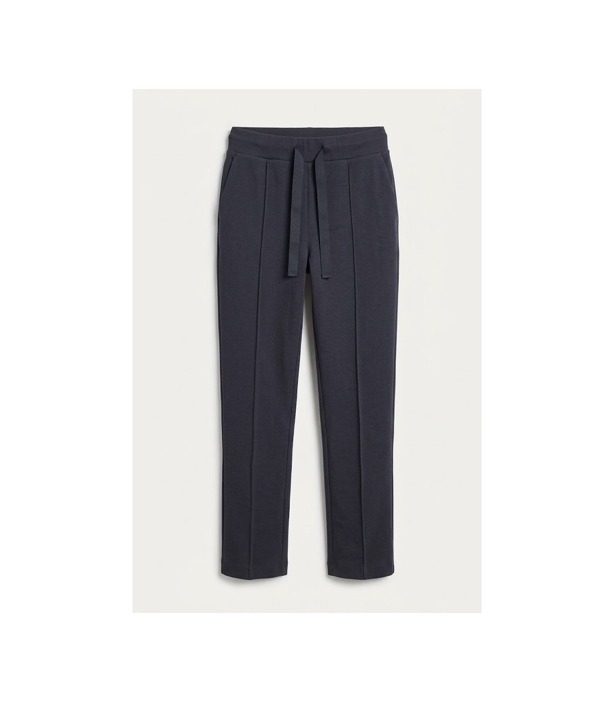 Milano Italy Pantalón básico marino con lazada