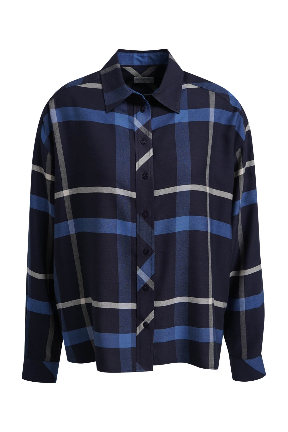 Milano Italy Camisa oversize estampado cuadros