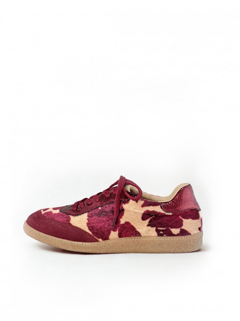 Vosso Moda Sneakers burdeos de pelo estampado