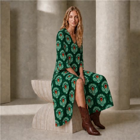 Parole Vestido Mercedes tonos verde