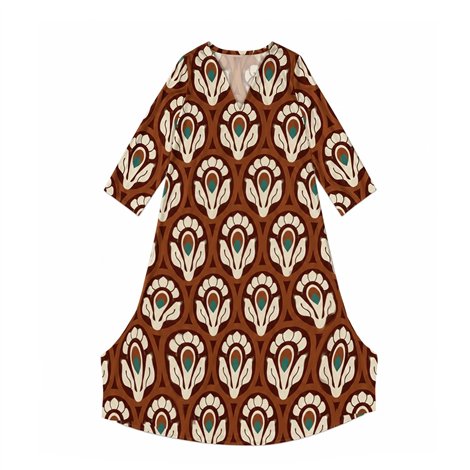 Parole Vestido Mercedes teja estampado
