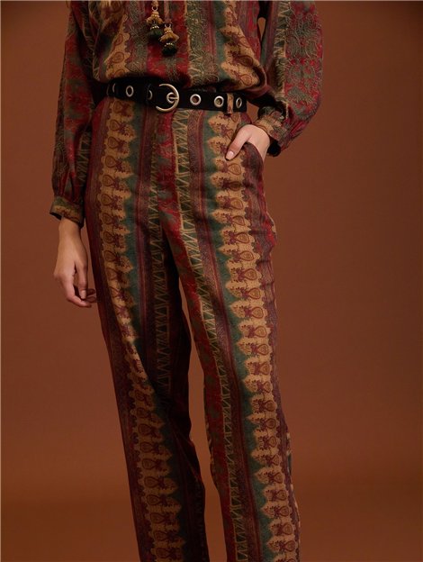 Meisie Pantalón baggy estampado étnico