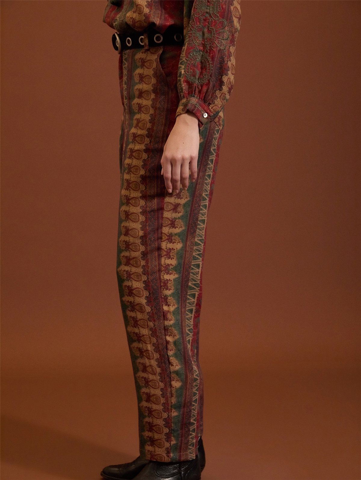 Meisie Pantalón baggy estampado étnico