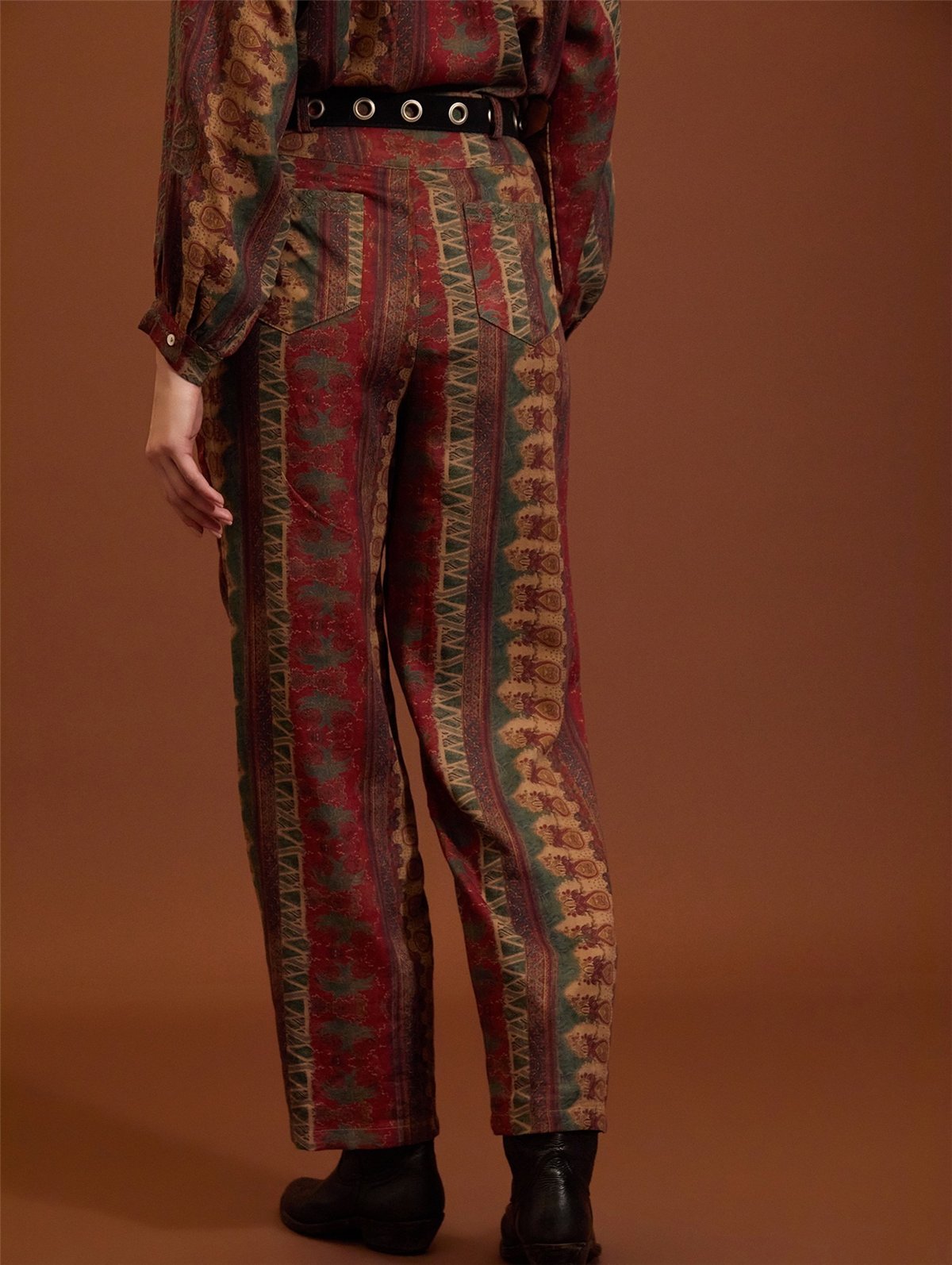 Meisie Pantalón baggy estampado étnico