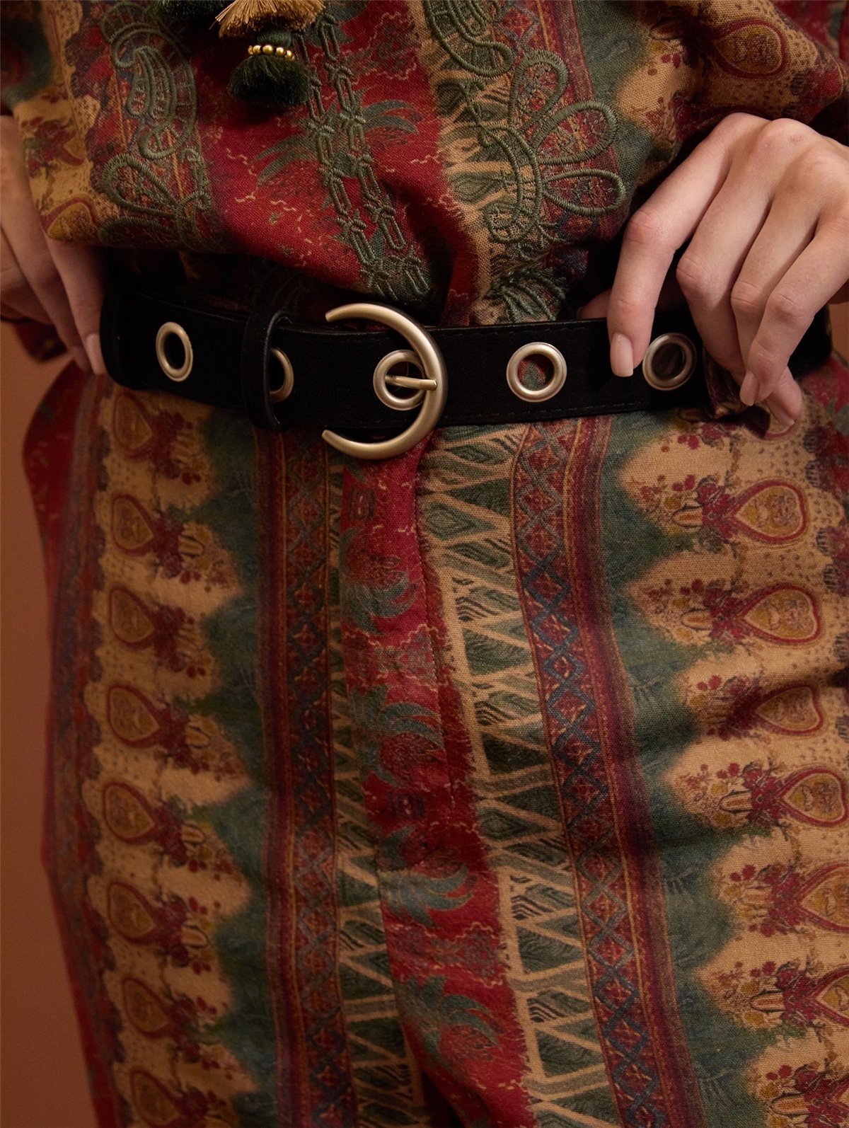 Meisie Pantalón baggy estampado étnico