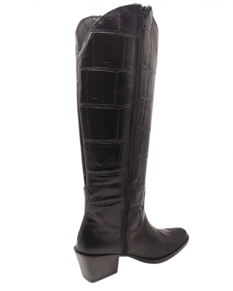 Vosso Moda Bota alta cowboy piel coco