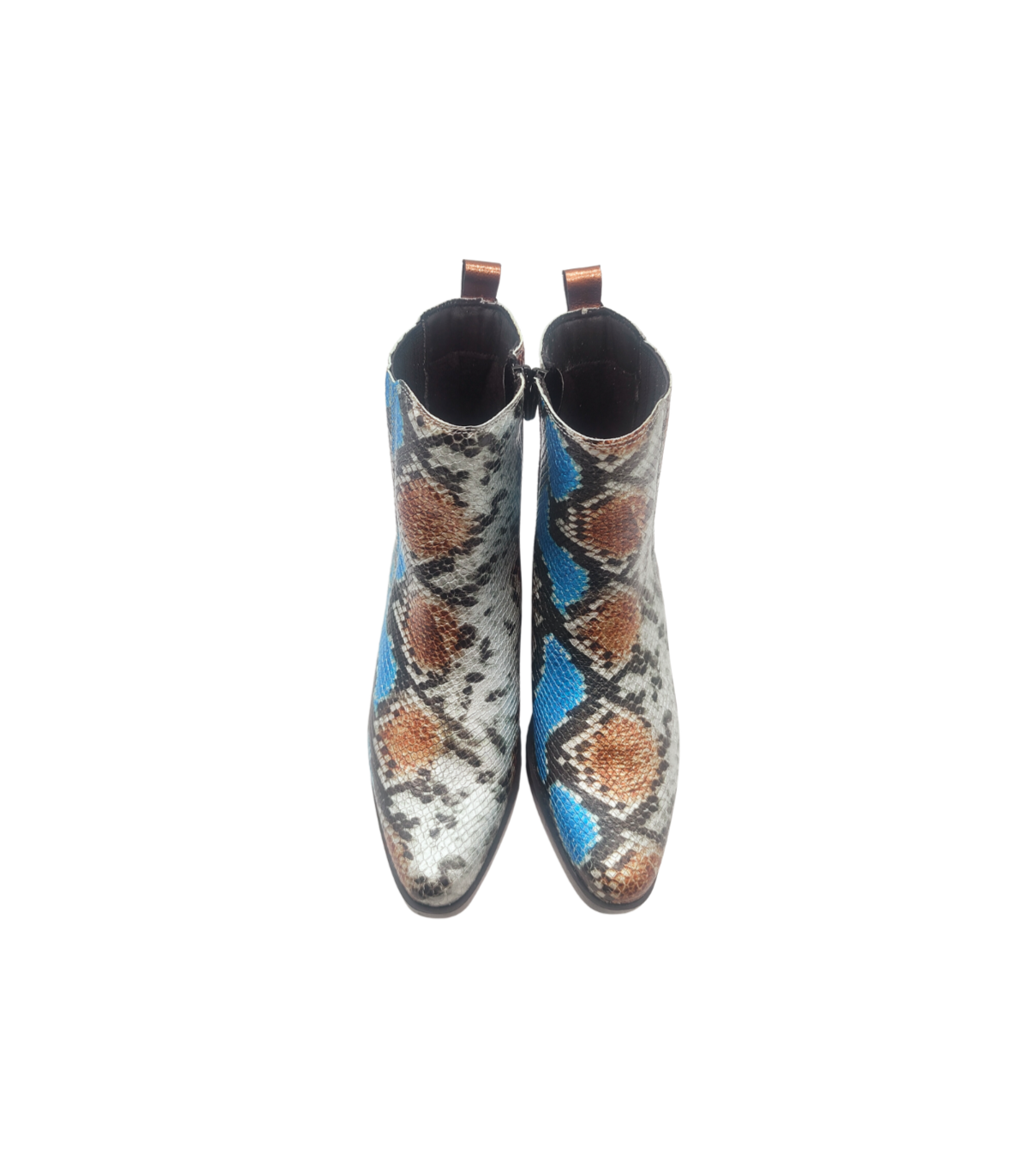 Vosso Moda Botín piel metal serpiente