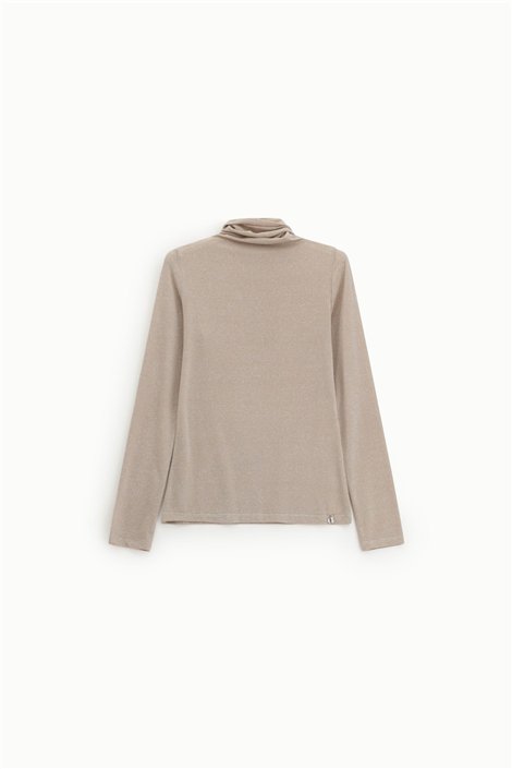 Dixie Blusa de cuello alto con detalle lurex