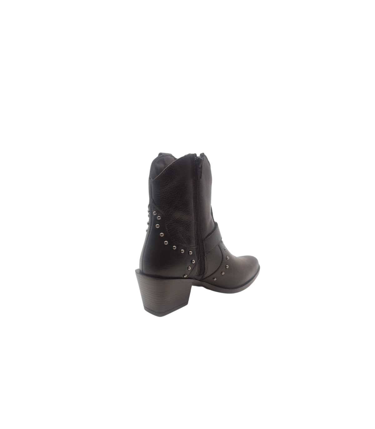Vosso Moda Botín cowboy tachas y hebilla decorativa