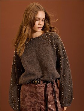 Meisie Jersey de perlas oro viejo