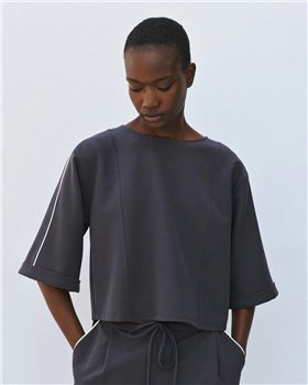 Acces Jersey cropped de mangas 3/4