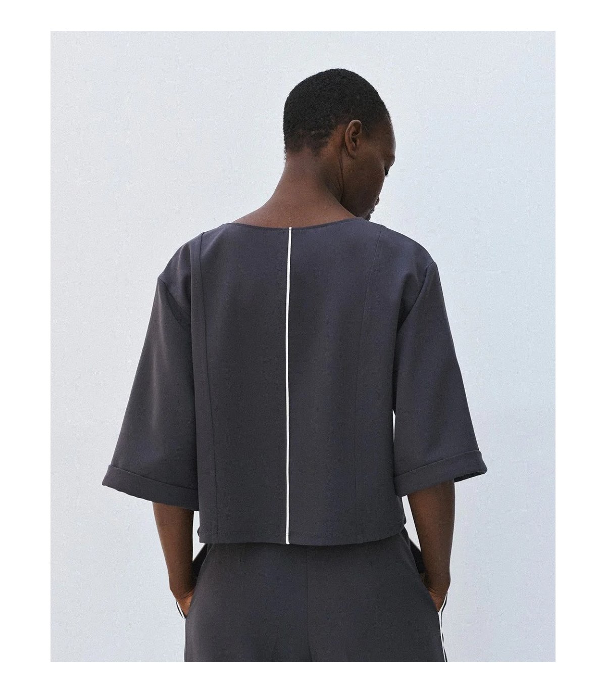 Acces Jersey cropped de mangas 3/4