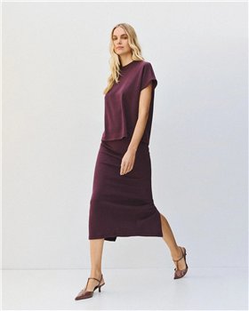 Acces Falda midi con abertura