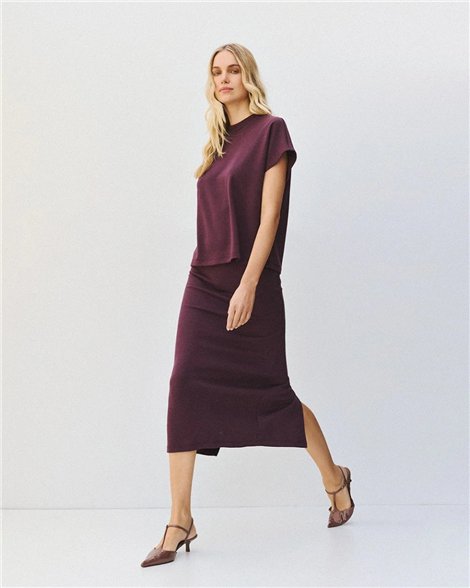 Acces Falda midi con abertura