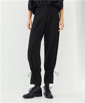 Acces Pantalón crepé con detalle fruncido