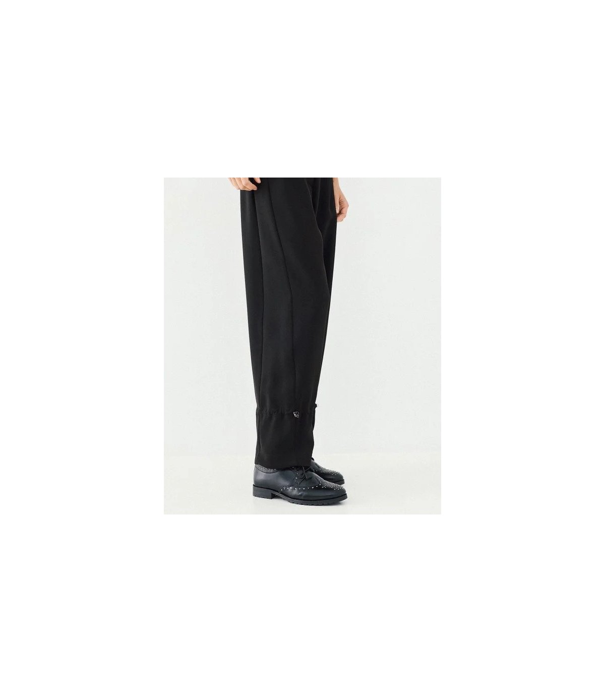 Acces Pantalón crepé con detalle fruncido