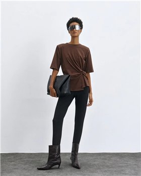 Acces Blusa de manga corta con drapeado