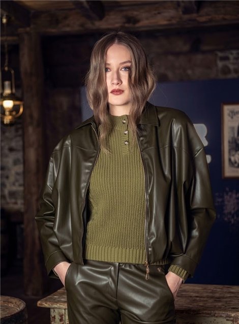Scusi Chaqueta bomber globo color kaki