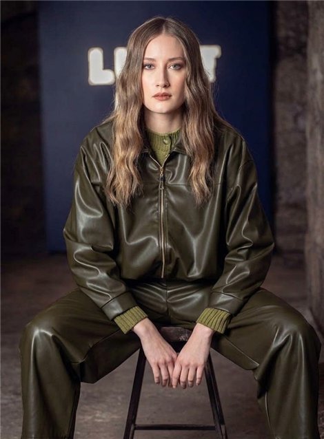 Scusi Chaqueta bomber globo color kaki