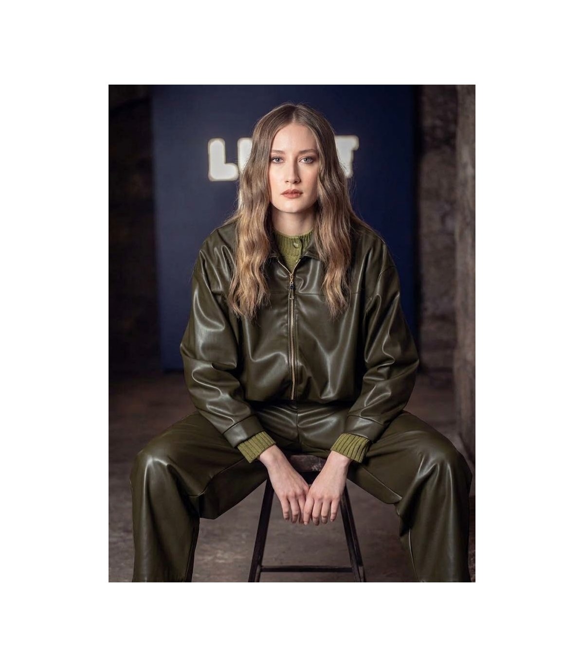 Scusi Chaqueta bomber globo color kaki