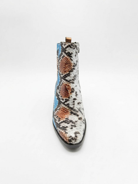 Vosso Moda Botín piel metal serpiente