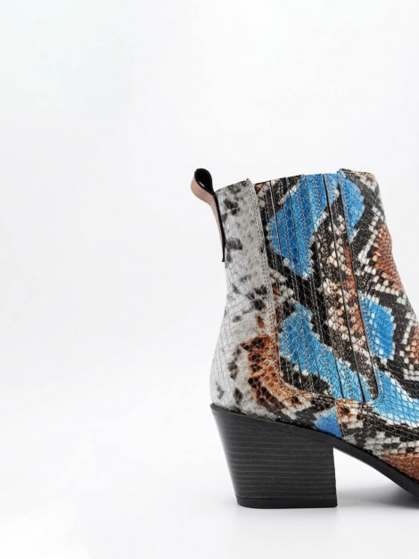 Vosso Moda Botín piel metal serpiente