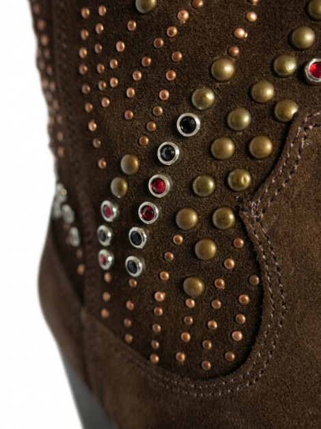 Vosso Moda Bota alta serraje tachas joya