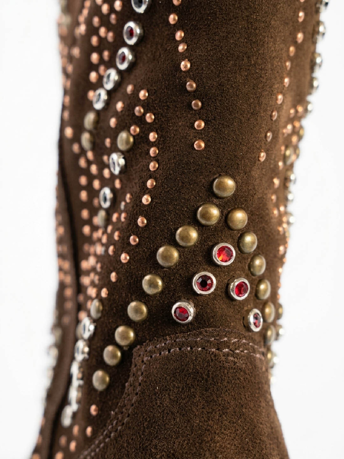 Vosso Moda Bota alta serraje tachas joya